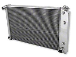 Frostbite Aluminum CrossFlow Radiator with 26-Inch Wide Core and Transmission Oil Cooler; 3-Row (70-81 Camaro, Excluding Big Block V8)