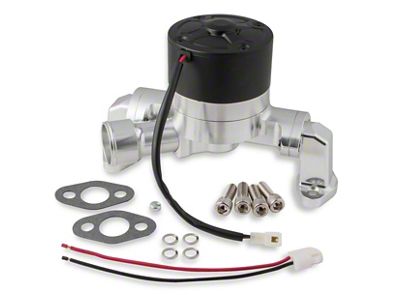 Frostbite Electic Water Pump; 50GPM; Polished (67-92 Small Block V8 Camaro)