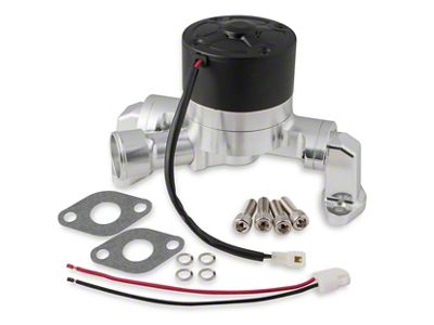 Frostbite Electic Water Pump; 50GPM; Polished (1968 396 V8 Camaro)