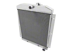 Frostbite Aluminum DownFlow Radiator; 3-Row (47-54 I6 Chevrolet/GMC Truck)