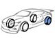 Frozen Rotors Slotted Rotor; Rear Driver Side (63-66 Corvette C2 w/ 4-Wheel Disc Brakes; 67-82 Corvette C2 & C3)
