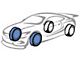 Frozen Rotors Vented Rotor; Front (63-66 Corvette C2 w/ 4-Wheel Disc Brakes; 67-82 Corvette C2 & C3)