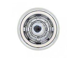 5.75-Inch High/Low Beam LED Headlight with HDR Switchback Halo; Chrome Housing; Clear Lens (Universal; Some Adaptation May Be Required)