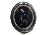 7-Inch LED Headlight with HDR Switchback Halo; Black Housing; Clear Lens (Universal; Some Adaptation May Be Required)