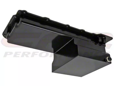 Chevy LS Oil Pan with -10AN Fittings; 7-Quart Capacity; Black (Universal; Some Adaptation May Be Required)