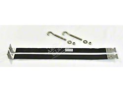 Stainless Steel Fuel Tank Straps; 23-1/8-Inch (64-66 Thunderbird)
