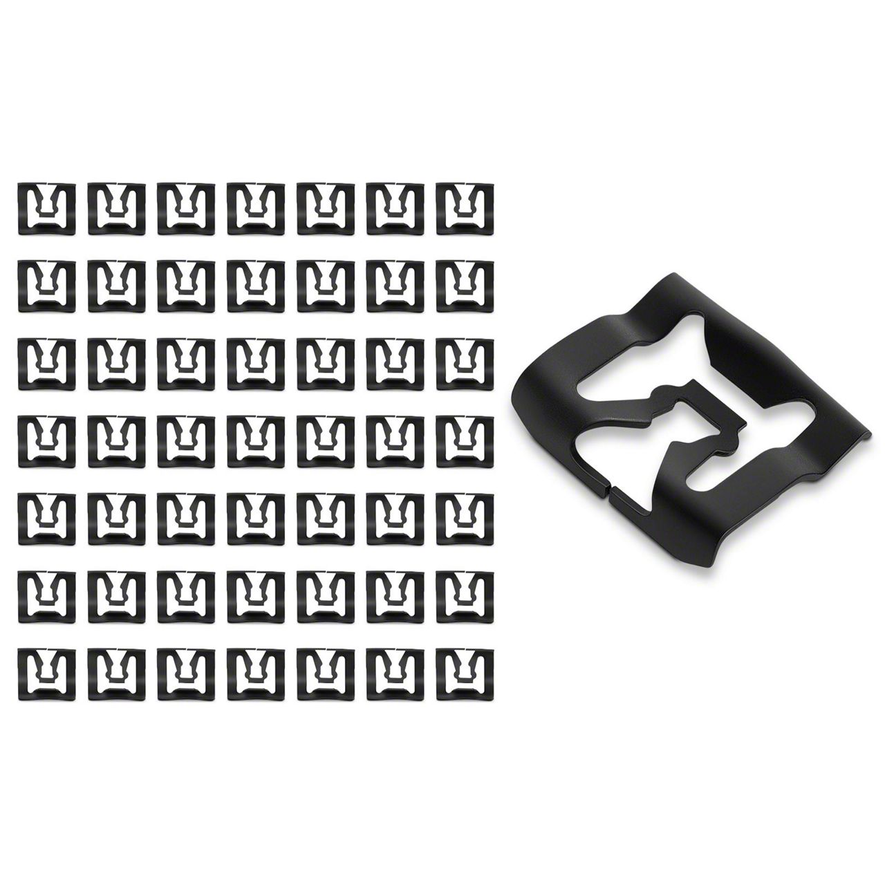 Ecklers Window Reveal Molding Clips; 50-Piece (64-79 Thunderbird)