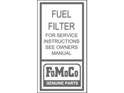 Fuel Filter Decal