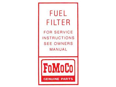 Fuel Filter Decal - Mercury