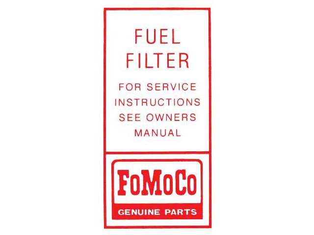 Fuel Filter Decal - Mercury