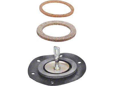Fuel Pump Diaphragm With Gaskets (Fits Mercury Flathead V-8, single action pump only)