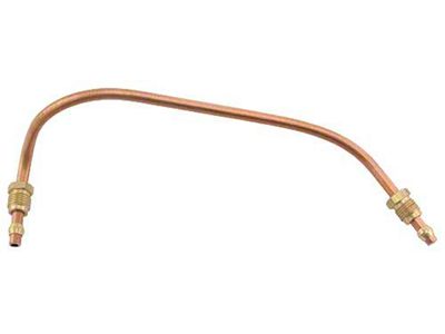 Fuel Pump To Carb Gas Line - Copper Plated Steel - Ford V8