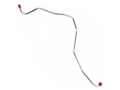 Fuel Pump To Carburetor Line,351C,4-BBL,OEM Steel,70-73 (351 Cleveland V8 Engine with 4-Barrel Carb)