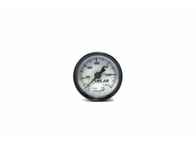 Fuelab EFI 1.50-Inch Fuel Pressure Gauge; 0-120 PSI (Universal; Some Adaptation May Be Required)
