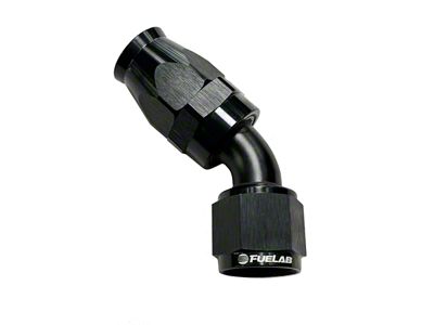 Fuelab PTFE 45-Degree Swivel Hose End; -10AN
