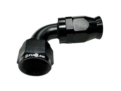 Fuelab PTFE 90-Degree Swivel Hose End; -12AN