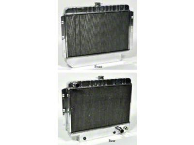 Full Size Chevy Aluminum Radiator, Knockout HP Series, Top Inlet Hose Located On Passenger Side, Griffin, 1959-1964