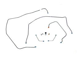 Full Size Chevy Front Brake Line Set, Manual, With Dual Master Cylinder, Use With Adjustable Style Proportioning Valve,1958-1964 