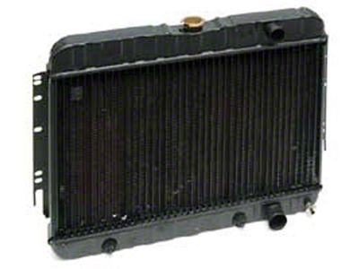 Full Size Chevy 3-Core Radiator, For Cars With Automatic Transmission, 6-Cylinder, 1964