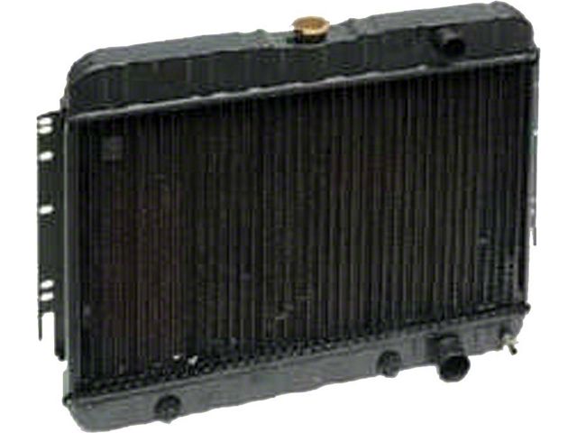 Full Size Chevy 3-Core Radiator, For Cars With Manual Transmission, 6-Cylinder, 1963
