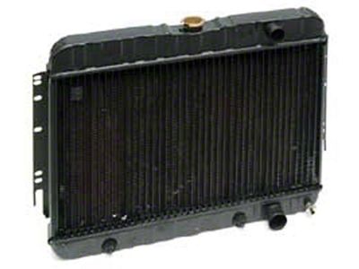 Full Size Chevy 3-Core Radiator, With Manual Transmission, 6-Cylinder,1964