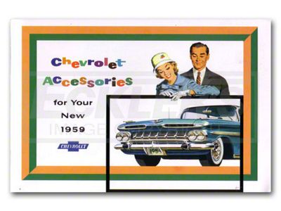 1959 Chevy Car Color Accessory Brochure