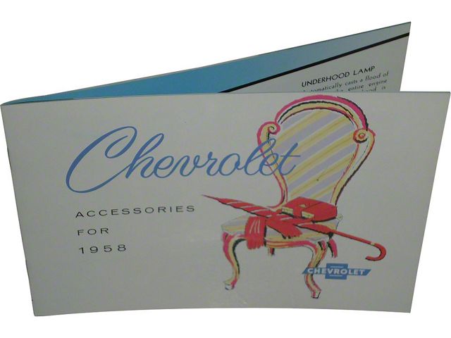 Full Size Chevy Accessory Book, Large, 1958