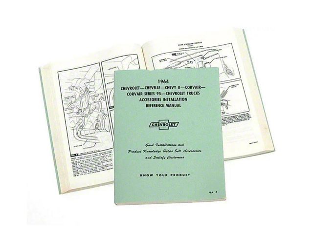Full Size Chevy Accessory Installation Reference Manual, Passenger Car & Truck, 1964