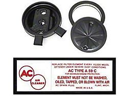 Full Size Chevy Air Cleaner Assembly, 3 x 2, Tri-Power, 1958 