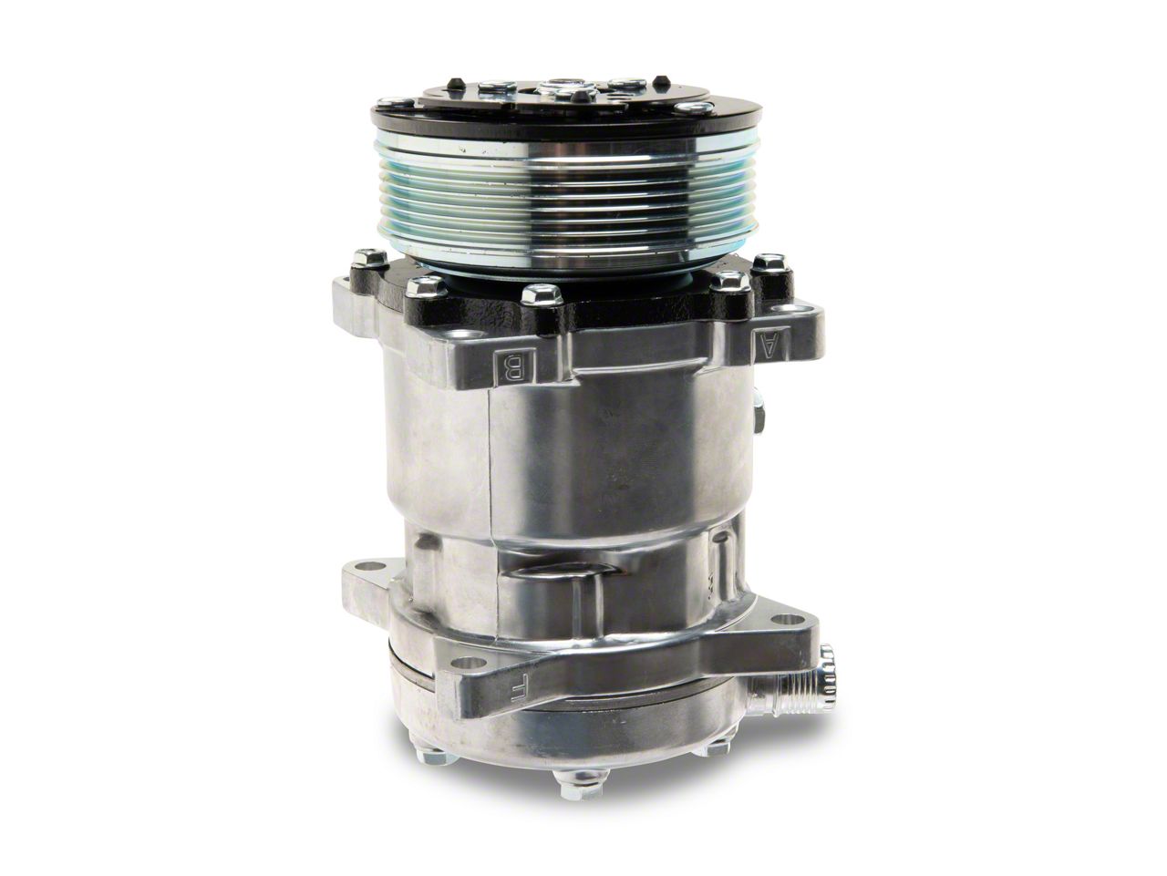 Ecklers A/C Compressor,Polished,Sanden 508 For 134A Coolant,55-72