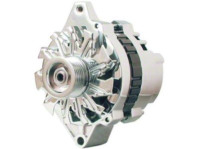 Full Size Chevy Alternator, With Internal Regulator, Polished Finish,1958-1972