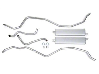 Full Size Chevy Aluminized Dual Exhaust System, 348ci, 1960-1961