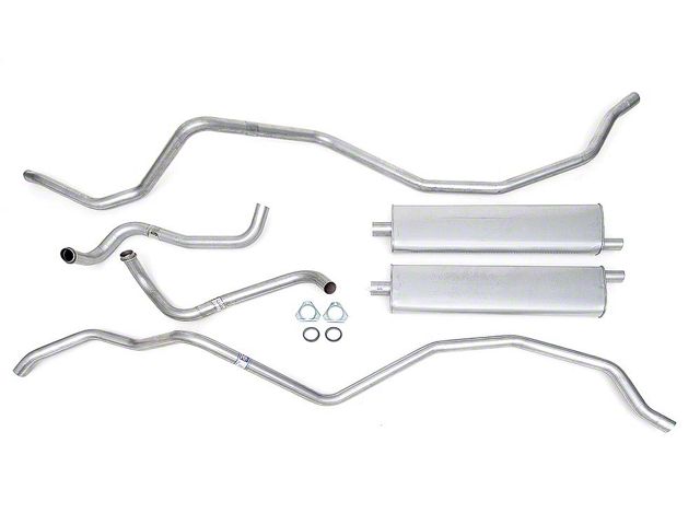 Full Size Chevy Aluminized Dual Exhaust System, 348ci, 1960-1961