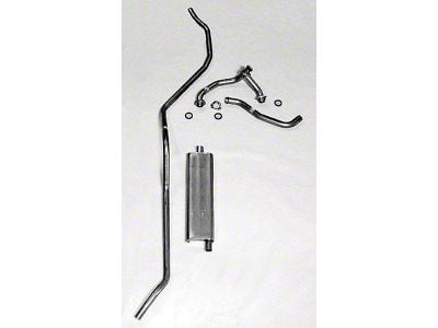 Full Size Chevy Aluminizied Single Exhaust System, Small Block, 1958