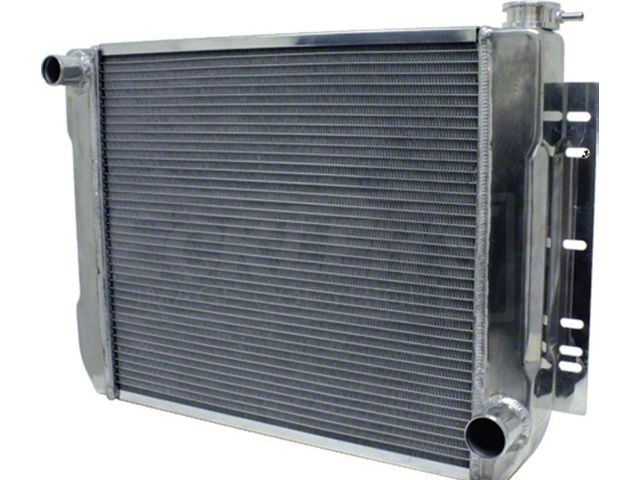 Full Size Chevy Aluminum Radiator, Automatic Transmission, Matte Finish, 1959-1972