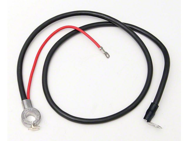 Full Size Chevy Battery Cable, Positive, 6-Cylinder, 1966