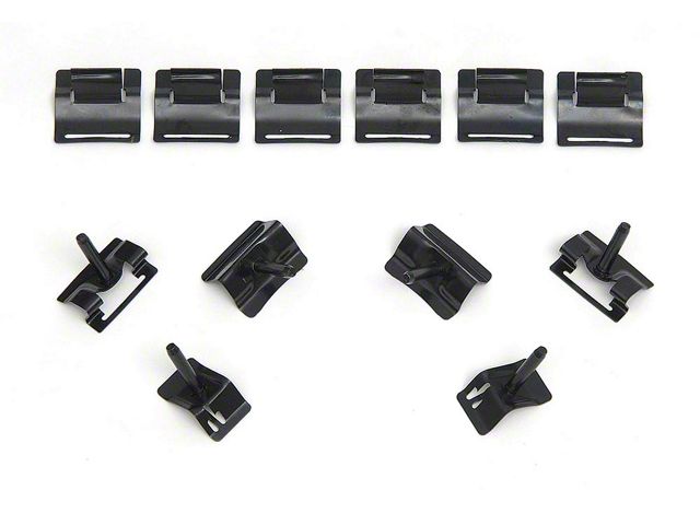 Full Size Chevy Beltline Clip Set, Stainless Steel, Impala 2-Door Hardtop, 1962-1964 (Impala Sports Coupe, Two-Door)