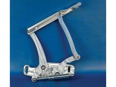 Full Size Chevy Billet Aluminum Hood Hinges, Machined Finish, Eddie Motorsports, 1963-1964