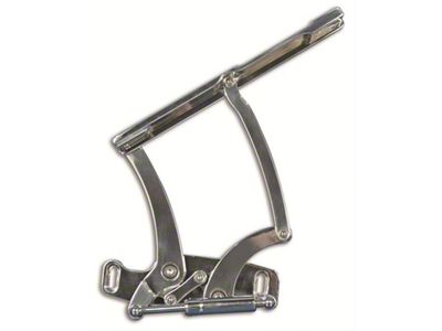 Full Size Chevy Billet Aluminum Hood Hinges, Machined Finish, Eddie Motorsports, 1965-1967
