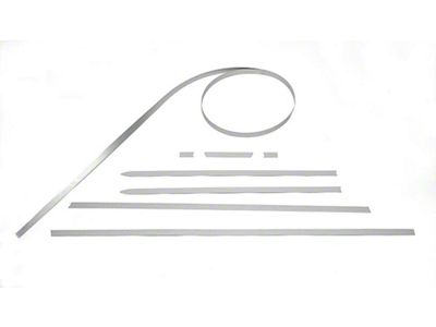 Full Size Chevy Body Molding Metal Swirl Insert Set, ImpalaSS, 1964