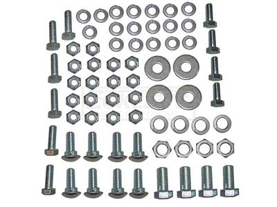 Full Size Chevy Bumper Mounting Kit, Rear, Good Quality, 1960