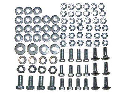 Full Size Chevy Bumper Mounting Kit, Rear, Good Quality, 1963