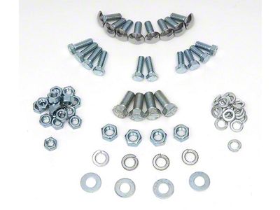Full Size Chevy Bumper Mounting Kit, Rear, Show Quality, 1960