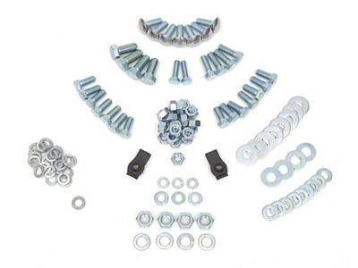 Full Size Chevy Bumper Mounting Kit, Rear, Show Quality, 1964