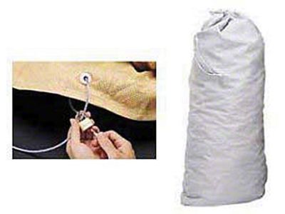 Full Size Chevy Car Cover Lock & Cable With Storage Bag, 1958-1972