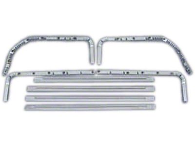 Full Size Chevy Cardboard Panel Door Edge Bands & Nails, 1958