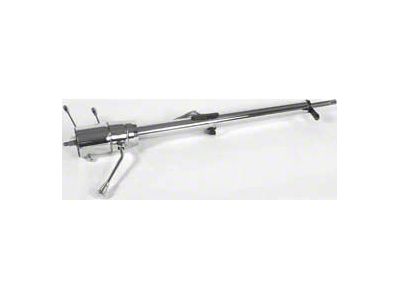 Full Size Chevy Chrome Tilt Steering Column, ididit Column Shift, 1959-1960