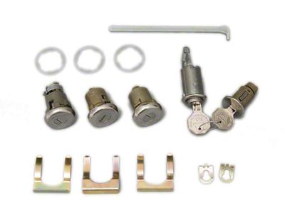 Full Size Chevy Complete Lock Set, 2-Door, 1965