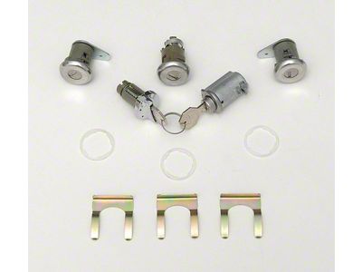 Full Size Chevy Complete Lock Set, All Except 2-Door Hardtop & Convertible, 1961-1962 (Impala Convertible)