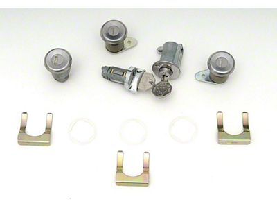 Full Size Chevy Complete Lock Set, All Except 2-Door Hardtop & Convertible, 1963 (Impala Convertible)